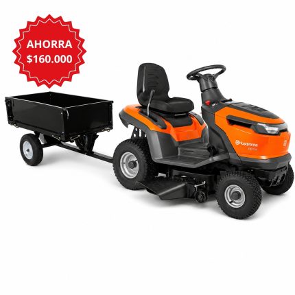 TRACTOR TS114 HUSQVARNA Y CARRO METALICO OFERTA