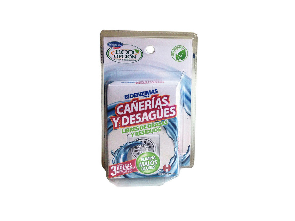 PR2783BI2969_28530_Bioenzimas_Canerias_y_Desagues_ANASAC_3_bolsas_IMD__22456 BIOENZIMAS CAÑERIAS&DESAGUES ECO ANASAC (3 BOLSITAS) - Imagen 1