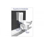 CODO ADAPTADOR WC SALIDA HORIZONTAL 30,5 CM 110MM HOFFENS - Imagen 2