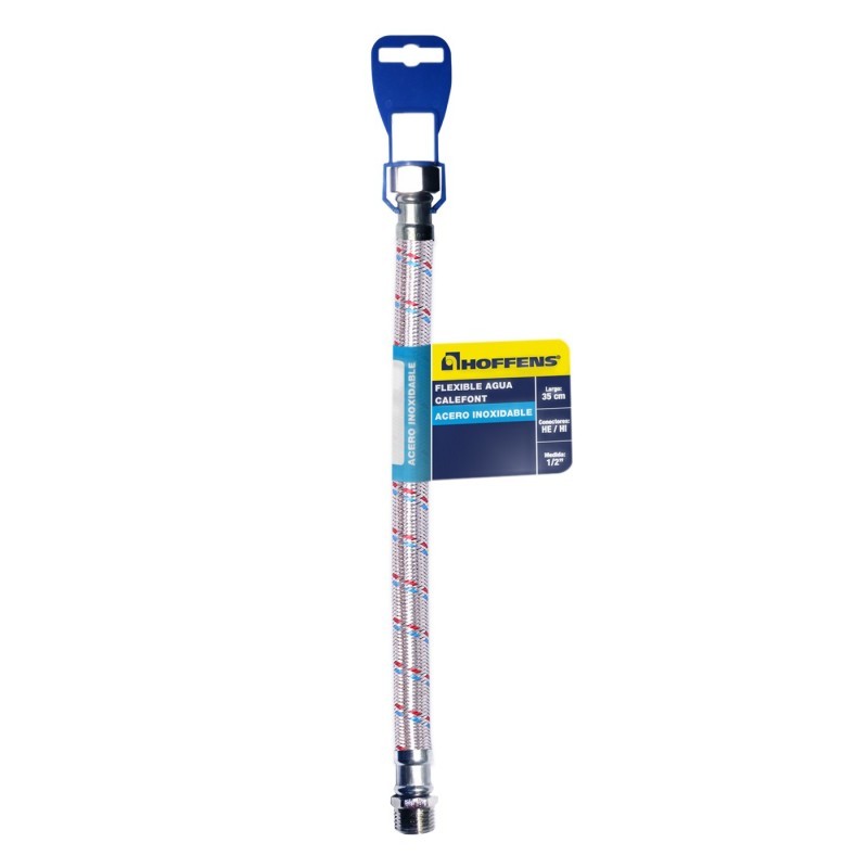 flexible-de-acero-inoxidable-para-calefont-he-hi FLEXIBLE AGUA CALEFONT HI-HE 1/2" 35 CMS HOFFENS - Imagen 1