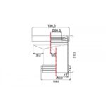 ADAPTADOR WC RIGIDO CON JUNTA Y ADAPTADOR A 110MM EXENTRICO (HASTA 20MM) HOFFENS - Imagen 2
