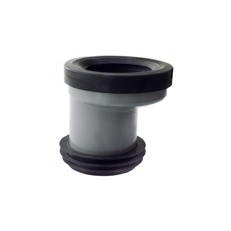 manguito-wc-con-junta-y-adaptador-a-110mm-excentrico ADAPTADOR WC RIGIDO CON JUNTA Y ADAPTADOR A 110MM EXENTRICO (HASTA 20MM) HOFFENS - Imagen 1