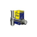 SIFON METALICO CROMADO 1 1/4" SALIDA RECTA 32MM CON EMBELLECEDOR A MURO Y CAPUCHON 40 MM HOFFENS