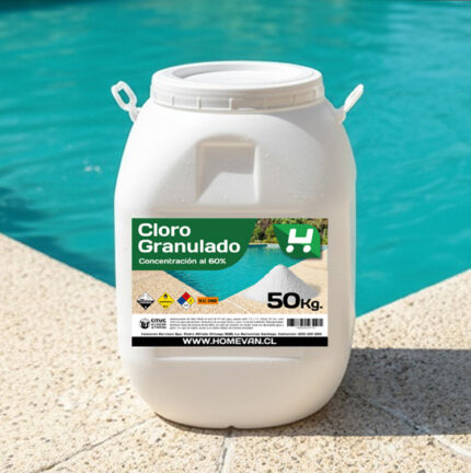 cloro granulado 50kg homevan frontal
