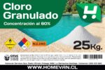 etiqueta cloro granulado 25kg