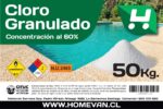 etiqueta cloro granulado 50kg