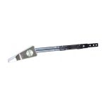 Manilla Frontal Cromada con Barra Plástica para Estanque WC Hoffens