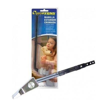 Manilla Frontal Cromada con Barra Plástica para Estanque WC Hoffens
