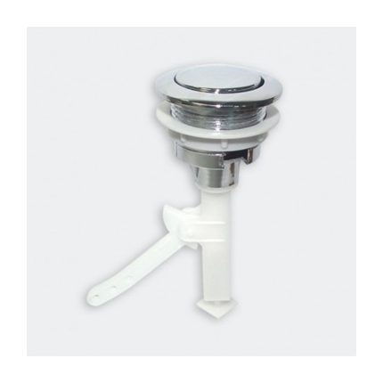 Botón Superior Cromado 38 mm para Estanque WC Hoffens