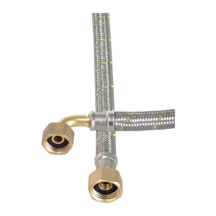 Flexible para Gas HI-HI 1/2" x 1/2" con Curva 60 cm Hoffens