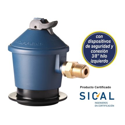 Regulador de Gas para Cilindros de 5, 11 y 15 kg 3/8" Hoffens
