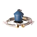 Kit Regulador de Gas Licuado con Flexible 1/2" x 3/8" de 1 m Hoffens