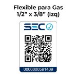 Kit Regulador de Gas Licuado con Flexible 1/2" x 3/8" de 1 m Hoffens