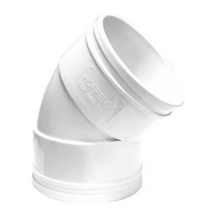 Codo Canaleta Hembra-Hembra 45° 75 mm Blanco Hoffens