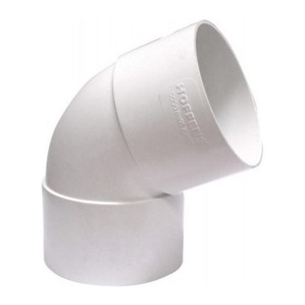 Codo Canaleta Hembra-Hembra 65° 75 mm Blanco Hoffens