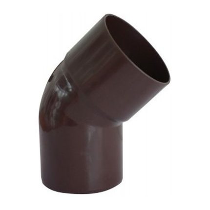 Codo Canaleta Macho-Hembra 45° 75 mm Café Hoffens