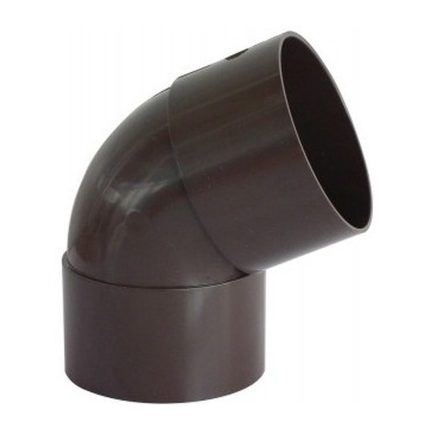 Codo Canaleta Hembra-Hembra 65° 75 mm Café Hoffens