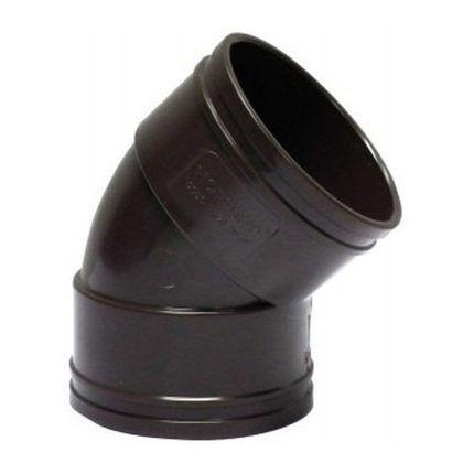 Codo Canaleta Hembra-Hembra 45° 75 mm Café Hoffens