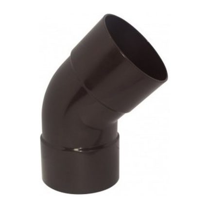 Codo Canaleta Hembra-Hembra 45° 80 mm Café Hoffens