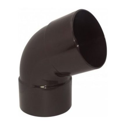 Codo Canaleta Hembra-Hembra 65° 80 mm Café Hoffens