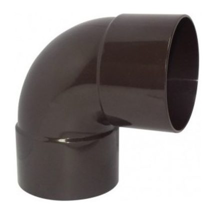 Codo Canaleta Hembra-Hembra 87,5° 80 mm Café Hoffens