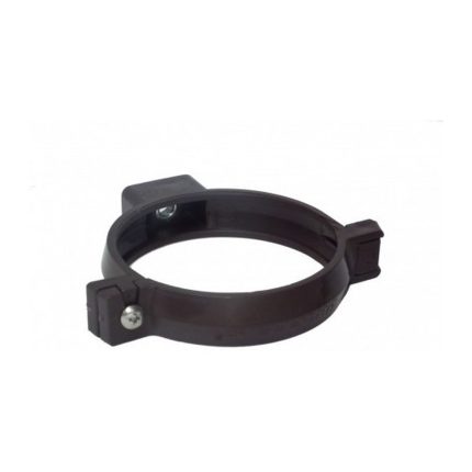 Abrazadera Tubo Bajada 80 mm Canaleta Café Hoffens