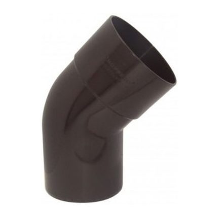 Codo Canaleta Macho-Hembra 45° 80 mm Café Hoffens