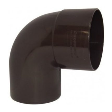 Codo Canaleta Macho-Hembra 87,5° 80 mm Café Hoffens