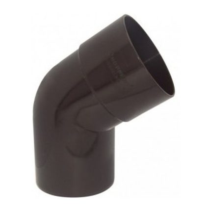Codo Canaleta Macho-Hembra 65° 80 mm Café Hoffens