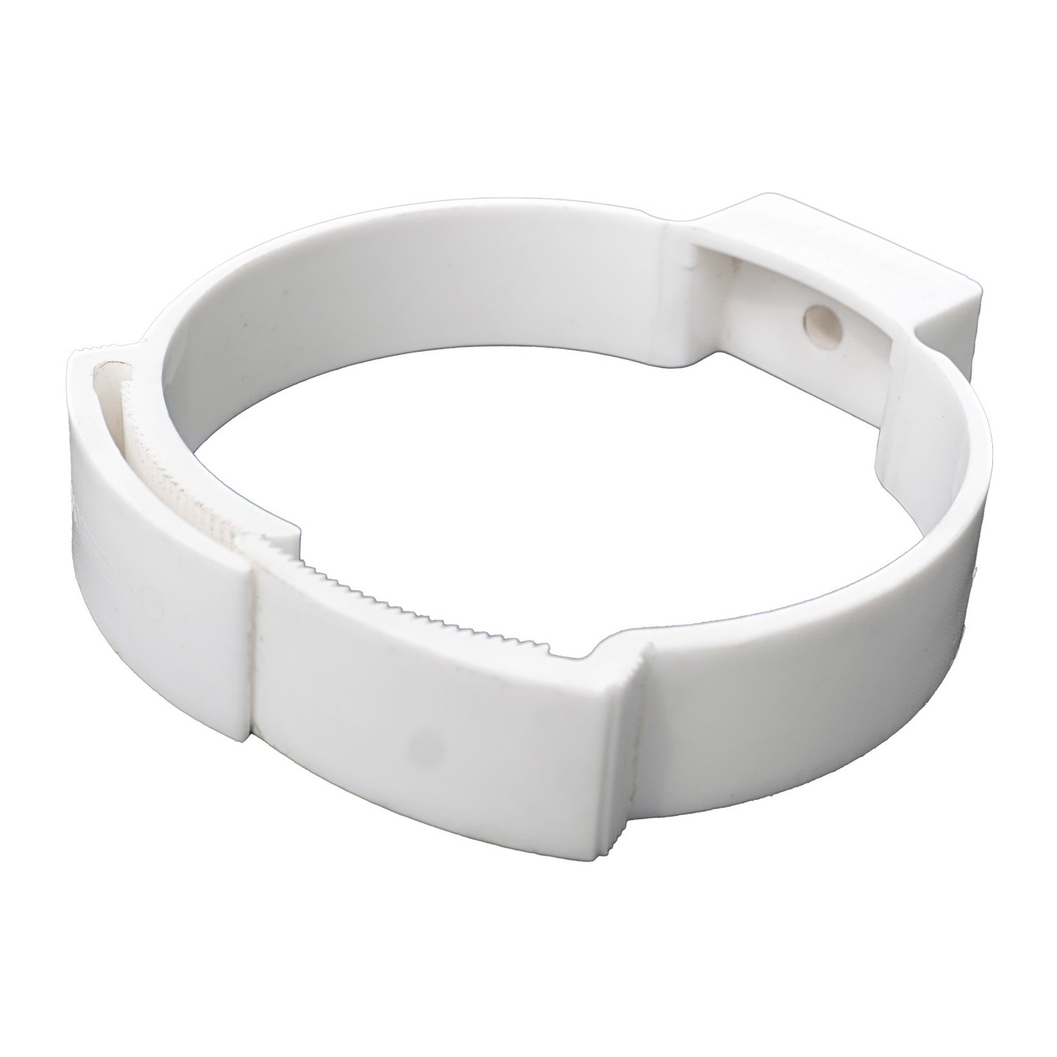 Abrazadera Ajustable Tubo Bajada Canaleta 75/80 mm Blanco Hoffens Abrazadera Ajustable Tubo Bajada Canaleta 75/80 mm Blanco Hoffens