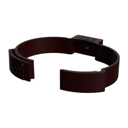 Abrazadera Ajustable Tubo Bajada Canaleta 75/80 mm Café Hoffens