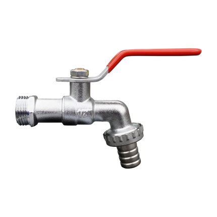 Llave de Bola Latón Manilla Roja 1/2" Hoffens