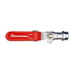 Llave de Bola Latón Manilla Roja 1/2" Hoffens