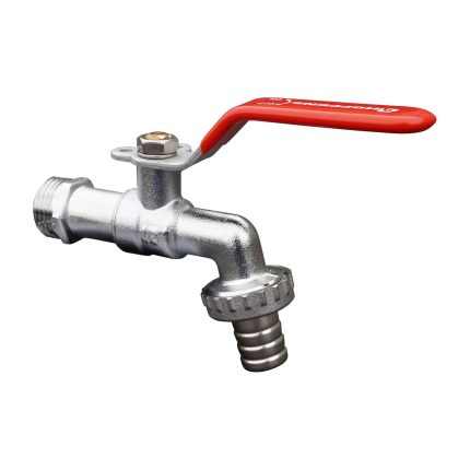 Llave de Bola Latón Manilla Roja 1/2" Hoffens