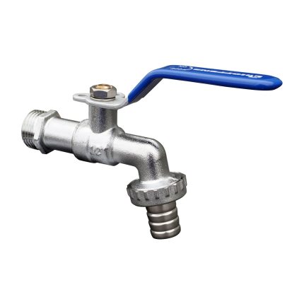 Llave de Bola Latón Manilla Azul 1/2" Hoffens