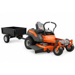 TRACTOR GIRO ZERO Z254F HUSQVARNA + CARRO TRACTOR