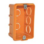 Caja Eléctrica de Losa con Oreja Metálica Naranja Hoffens
