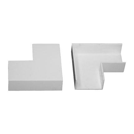 Curva 90° Plana para Canaleta Eléctrica 20x10 mm Hoffens