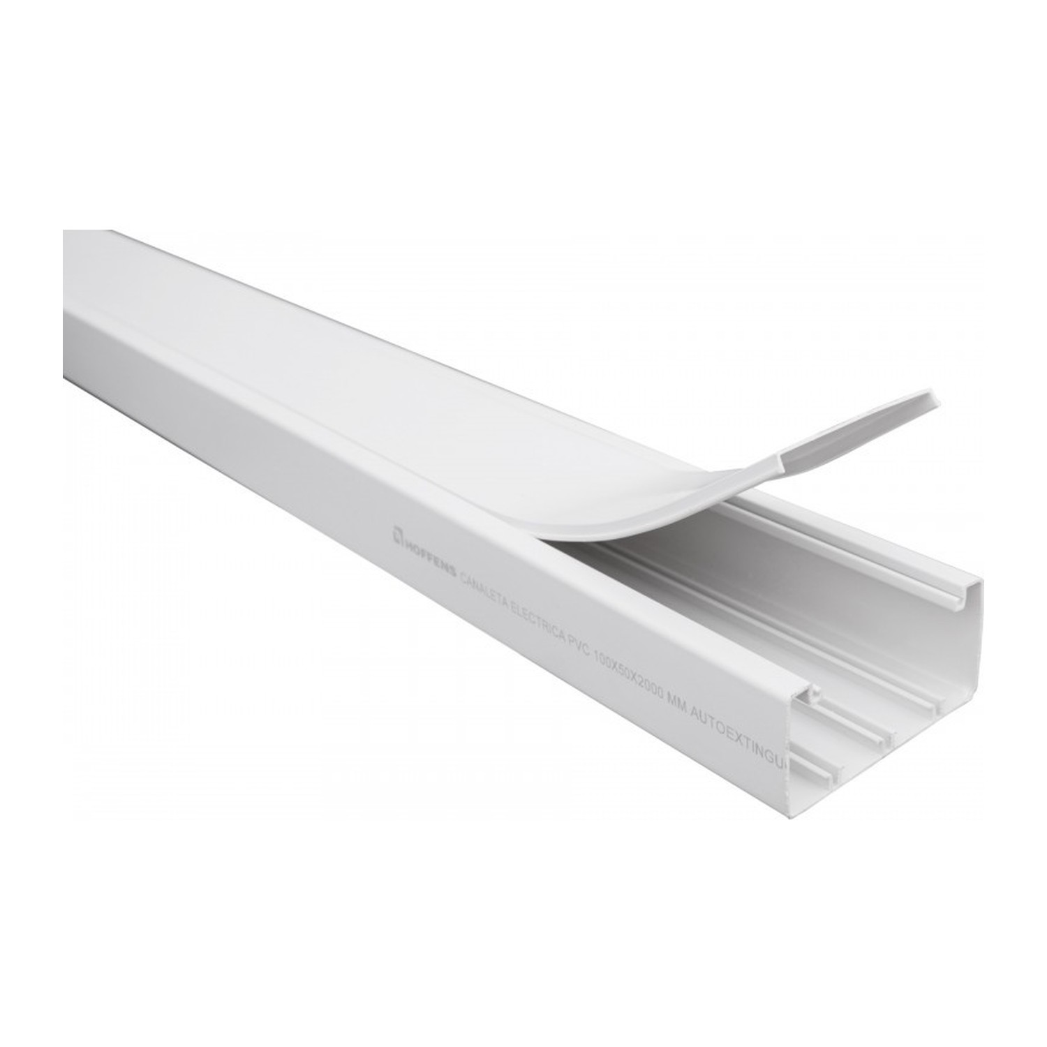 Canaleta Eléctrica 100x50 mm 2 m Hoffens Canaleta Eléctrica 100x50 mm 2 m Hoffens