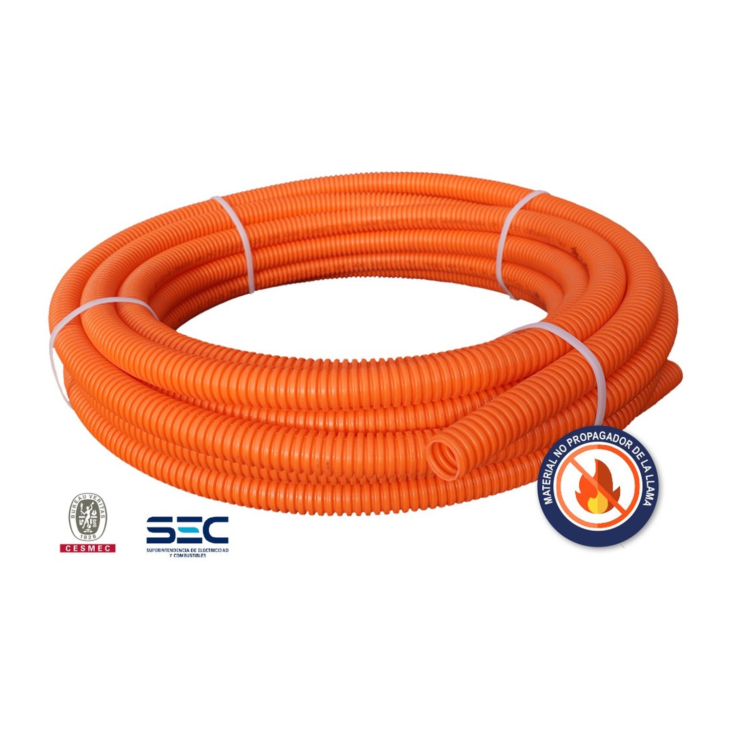 Tubo Corrugado Conduit PVC 16 mm Rollo 10 m Hoffens Tubo Corrugado Conduit PVC 16 mm Rollo 10 m Hoffens