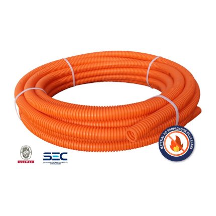 Tubo Corrugado Conduit PVC 16 mm Rollo 50 m Hoffens